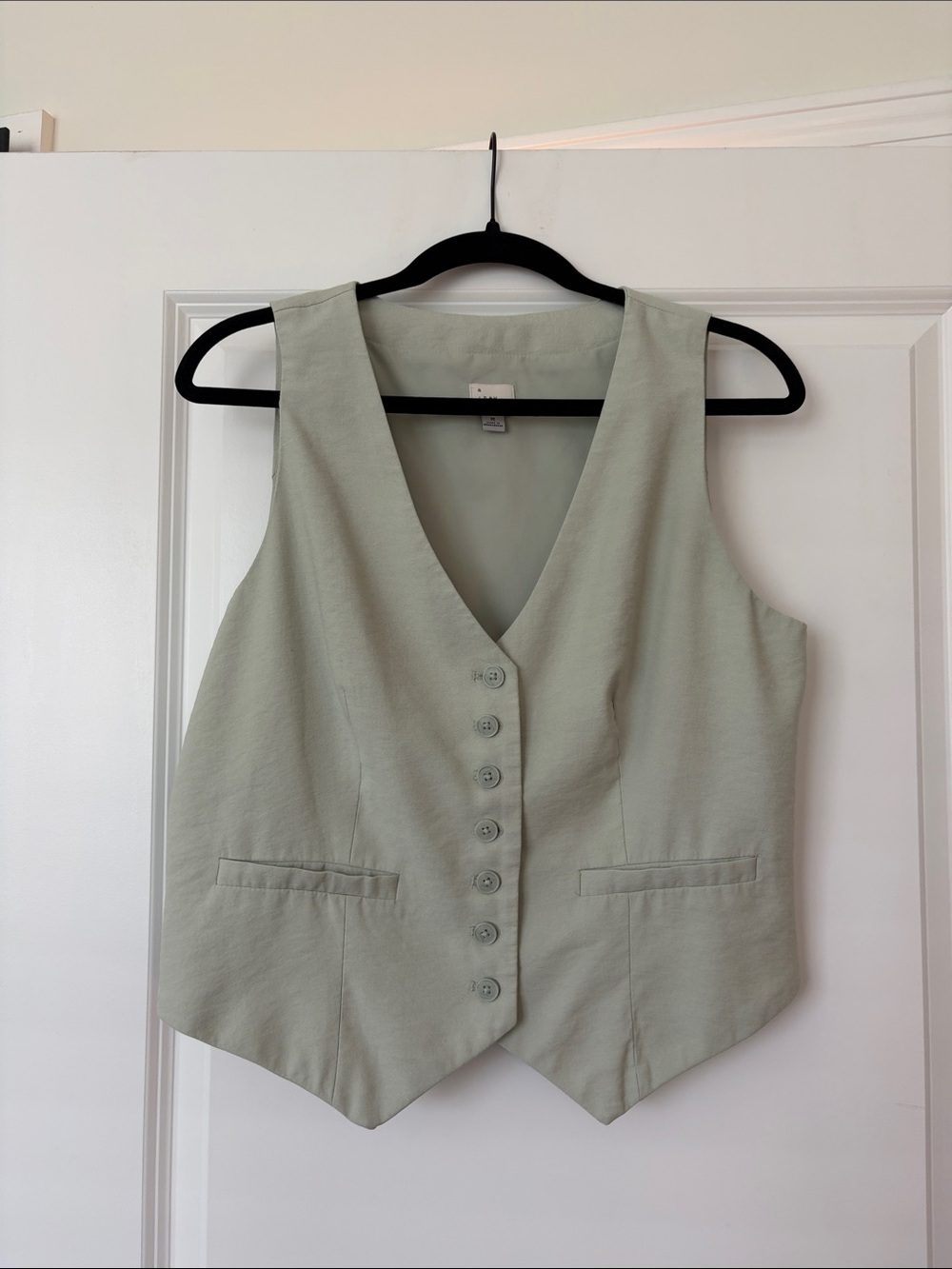 A new day button vest top